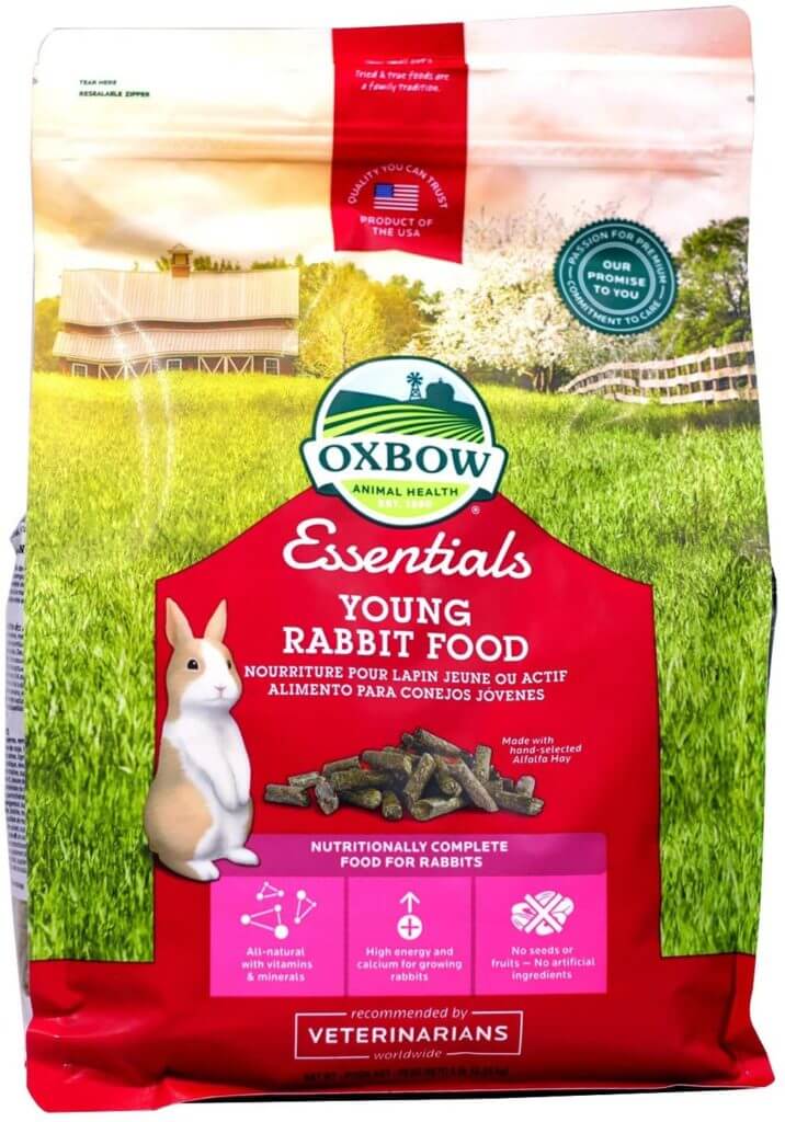 An image of Best baby Rabbit pellets by Oxbow.