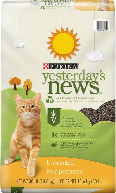 Image of Purina Yesterday's News Unscented rabbit litter.