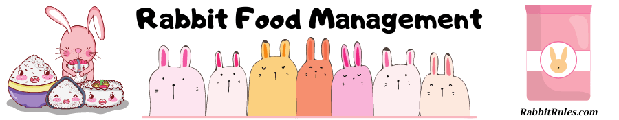 Image of rabbits and the caption reads "Rabbit Food Management."
